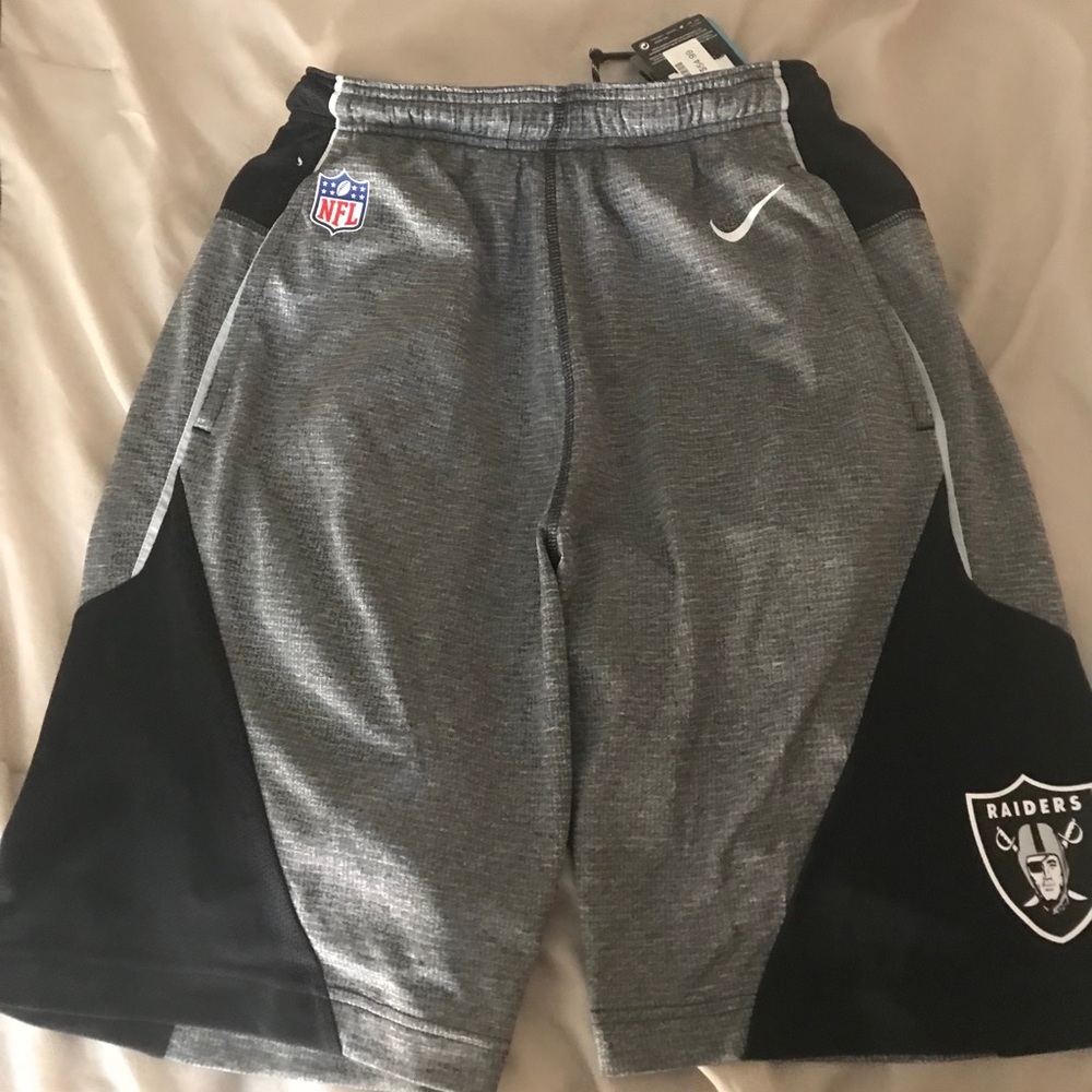 Raiders Nike dri-fit athletic shorts